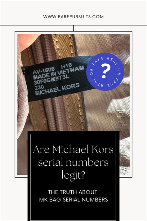 Michael Kors serial number lookup